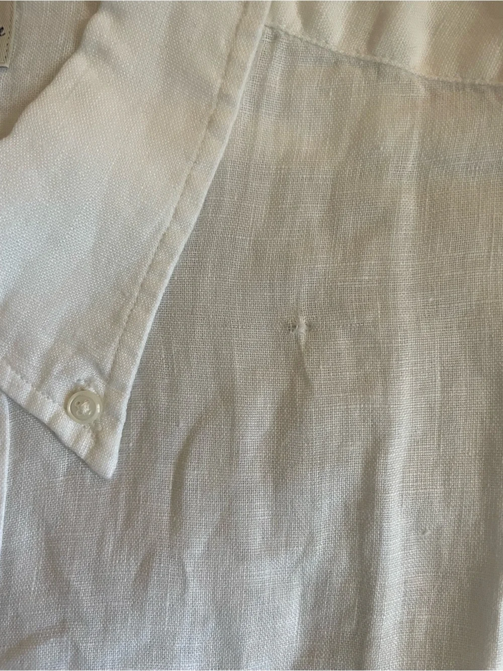 J. Crew Slim Baird McNutt Irish linen shirt in White Size XL NWD $118 BE558